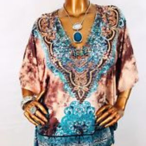 Boston Proper multi color tunic
